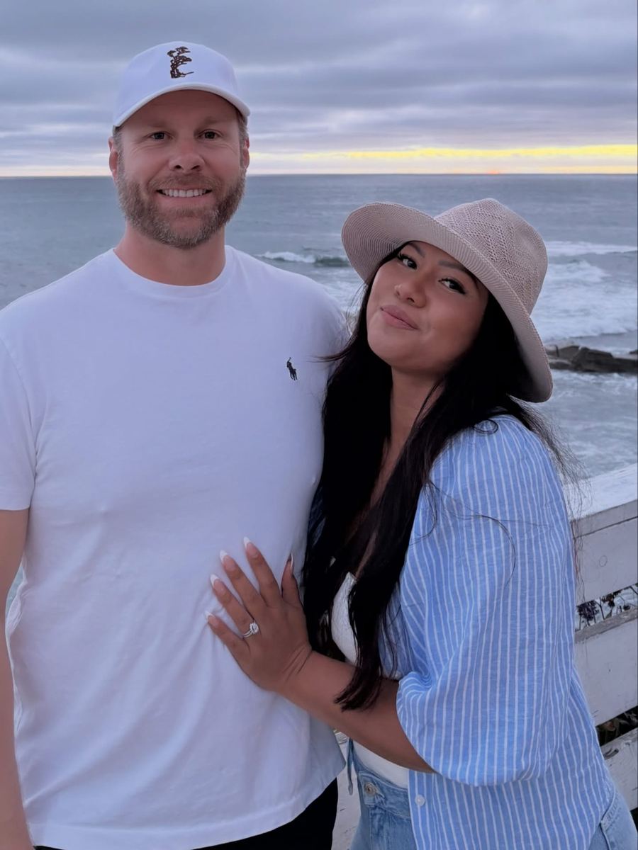 Dany Langham and her husband on the Carmel coast at sunset
