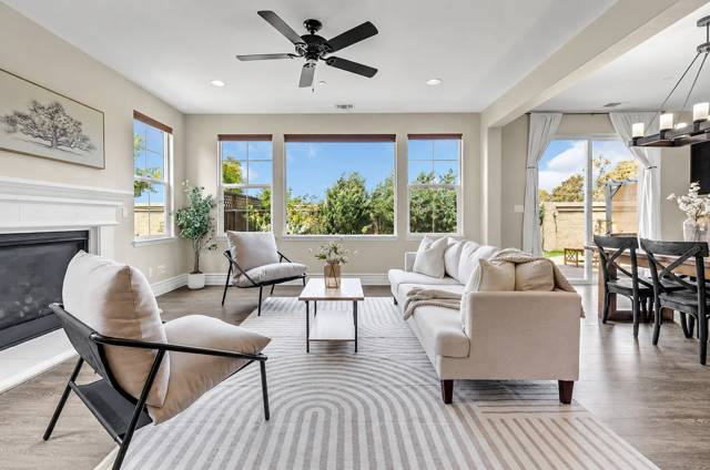 Professionally staged interior