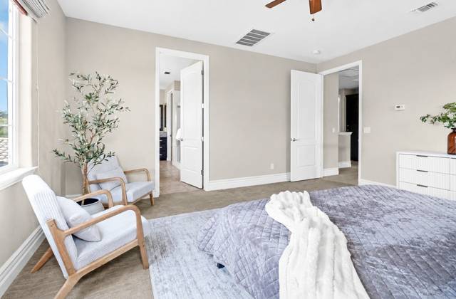 Professionally staged interior